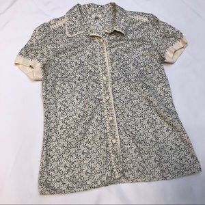 J Jill Vintage Women's Small Top Lace Details